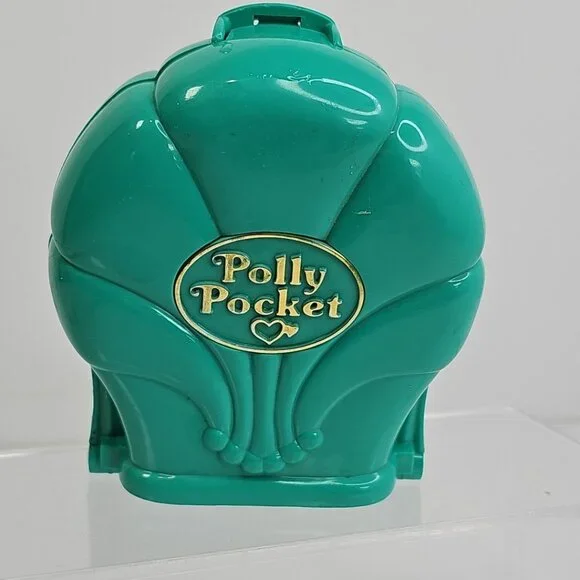 Polly Pocket Splash & Slide Water Park Teal Compact (Bluebird, 1995) Playset - Picture 6 of 11